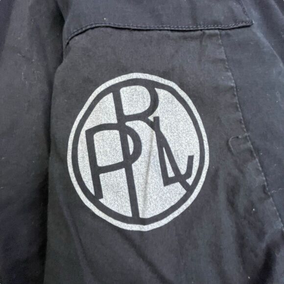 Vintage Polo Ralph Lauren Field Military Jacket XXL Black Buckle Pockets Zip - Picture 7 of 12